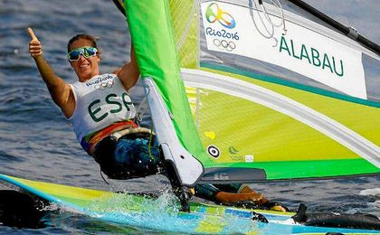 Marina Alabau posa durante una prueba en Río de Janeiro. Marina Alabau posa durante una prueba en Río de Janeiro.