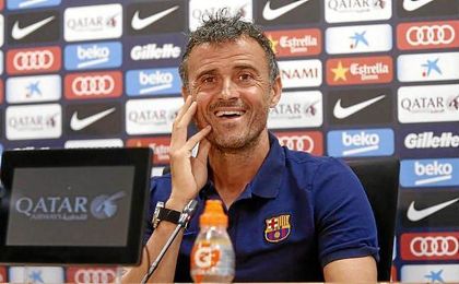 Luis Enrique: "El objetivo es ser superiores al Sevilla y hacerlo a través de nuestro fútbol". Luis Enrique: "El objetivo es ser superiores al Sevilla y hacerlo a través de nuestro fútbol".