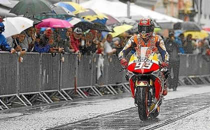 Marc Márquez, durante el GP República Checa. Marc Márquez, durante el GP República Checa.