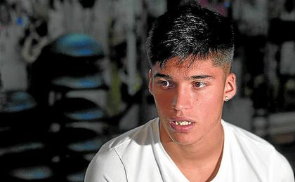 Joaquín Correa, durante la entrevista a ESTADIO Deportivo, en el gimnasio de la ciudad deportiva. Joaquín Correa, durante la entrevista a ESTADIO Deportivo, en el gimnasio de la ciudad deportiva.