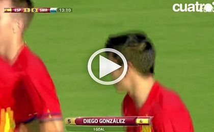 Así fue el gol de Diego González en su debut con la Selección Sub-21 Así fue el gol de Diego González en su debut con la Selección Sub-21