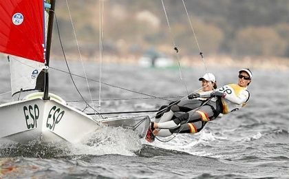 Equipo español de vela en una regata de Río 2016. Equipo español de vela en una regata de Río 2016.