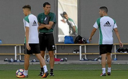 El charrúa, en una sesión de entrenamiento. El charrúa, en una sesión de entrenamiento.