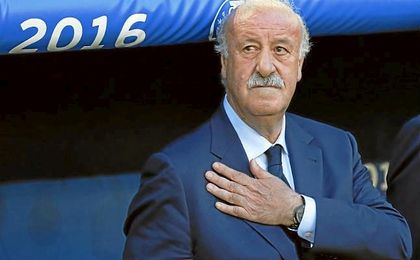 Vicente Del Bosque durante la Eurocopa 2016. Vicente Del Bosque durante la Eurocopa 2016.