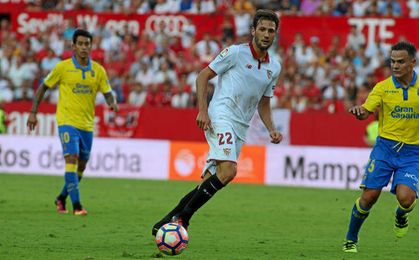 Franco Vázquez en el duelo ante Las Palmas. Franco Vázquez en el duelo ante Las Palmas.