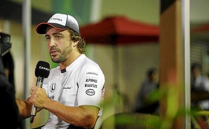 Fernando Alonso, durante el GP de Singapur. Fernando Alonso, durante el GP de Singapur.