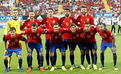 Equipo de España ante Liechtenstein. Equipo de España ante Liechtenstein.