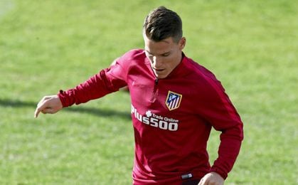 Kevin Gameiro durante un entrenamiento. Kevin Gameiro durante un entrenamiento.