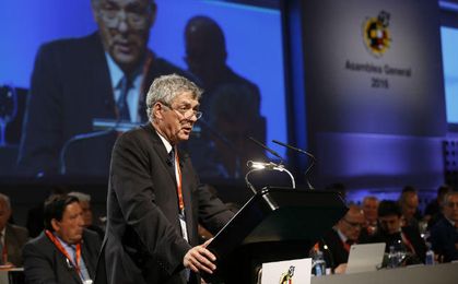 En la imagen, Ángel María Villar. En la imagen, Ángel María Villar.