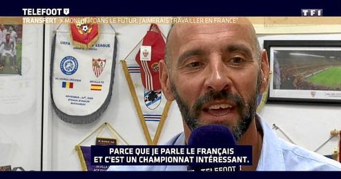 Monchi, durante su entrevista a Telefoot. Monchi, durante su entrevista a Telefoot.