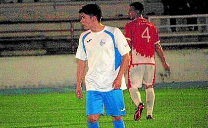 David Aguilar en el partido ante el San Roque. David Aguilar en el partido ante el San Roque.