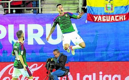 El ex bético Sergio León hizo dos goles. El ex bético Sergio León hizo dos goles.