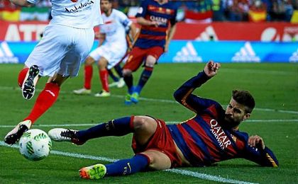 Gerard Piqué se perderá el partido ante e Sevilla en el Sáchez Pizjuán. Gerard Piqué se perderá el partido ante e Sevilla en el Sáchez Pizjuán.