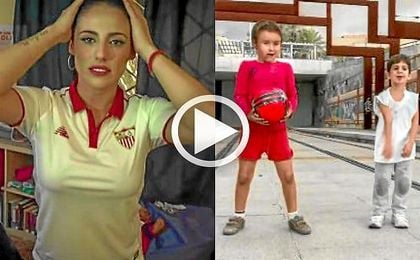 Imagen de los dos spots del Sevilla. Imagen de los dos spots del Sevilla.