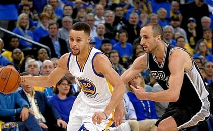 Durant mostró galones desde el primer día y fue el máximo anotador local (27) por delante de Stephen Curry (26). Durant mostró galones desde el primer día y fue el máximo anotador local (27) por delante de Stephen Curry (26).