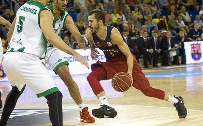 Pau Ribas, en el partido ante el Baloncesto Betis. Pau Ribas, en el partido ante el Baloncesto Betis.