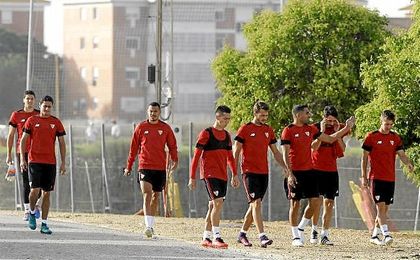 El Sevilla ya prepara el partido ante el Dinamo de Zagreb. El Sevilla ya prepara el partido ante el Dinamo de Zagreb.