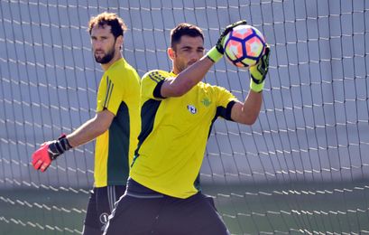 Adán, en un entrenamiento. Adán, en un entrenamiento.