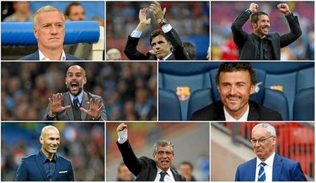 Resultado de imagen de Zidane, Guardiola, Luis Enrique y simeone