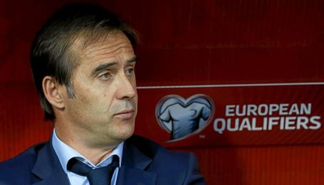 Lopetegui, en un partido con España. Lopetegui, en un partido con España.