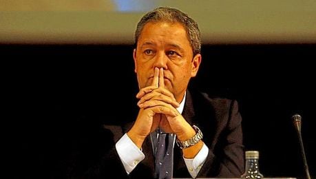 El presidente del Deportivo, Tino Fernández. El presidente del Deportivo, Tino Fernández.