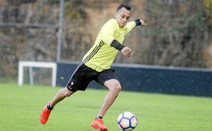 El extremo Fabián Orellana. El extremo Fabián Orellana.