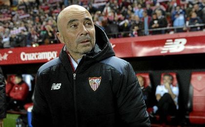 Sampaoli, técnico del Sevilla Fútbol Club. Sampaoli, técnico del Sevilla Fútbol Club.