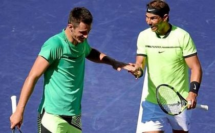 Nadal y Tomic caen en dobles ante Klaasen y Rajeev en Indian Wells Nadal y Tomic caen en dobles ante Klaasen y Rajeev en Indian Wells
