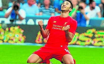Marko Grujic, en un amistoso. Marko Grujic, en un amistoso.
