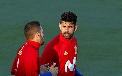 Diego Costa, duda ante Francia. Diego Costa, duda ante Francia.