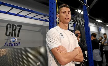 Cristiano, en su nuevo gimnasio. Cristiano, en su nuevo gimnasio.