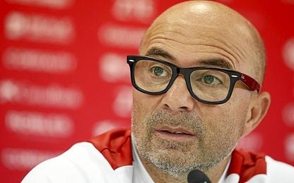 Sampaoli, en rueda de prensa. Sampaoli, en rueda de prensa.