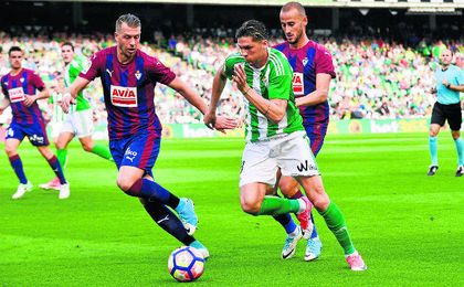 Pezzella, en el encuentro del pasado domingo ante el Eibar. Pezzella, en el encuentro del pasado domingo ante el Eibar.