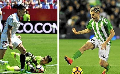 Ceballos y Vitolo, entre los que mejor regatean. Ceballos y Vitolo, entre los que mejor regatean.