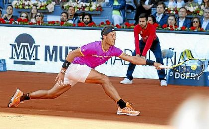Nadal, durante un partido la semana pasada en Madrid. Nadal, durante un partido la semana pasada en Madrid.