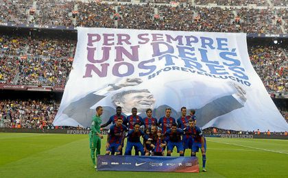 La afición despide a Luis Enrique. La afición despide a Luis Enrique.