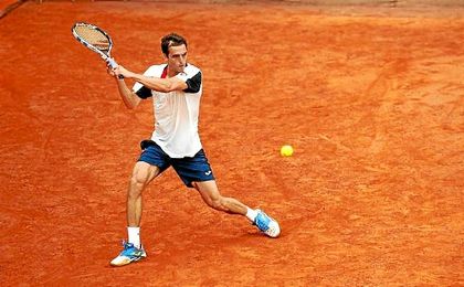 Albert Ramos, durante su partido ante Marius Copil. Albert Ramos, durante su partido ante Marius Copil.