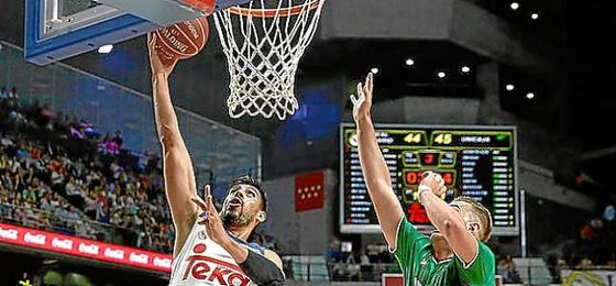 Lance del partido entre Unicaja y Real Madrid. Lance del partido entre Unicaja y Real Madrid.