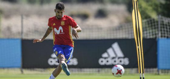 Ceballos, con la sub 21. Ceballos, con la sub 21.