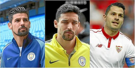 Nolito, Navas y Vitolo, nombres propios en el Sevilla. Nolito, Navas y Vitolo, nombres propios en el Sevilla.