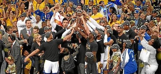 Los Warriors, campeones de la NBA. Los Warriors, campeones de la NBA.