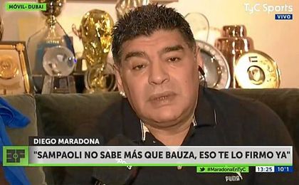 Captura de la entrevista en TyC Sports. Captura de la entrevista en TyC Sports.