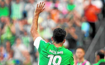 El último partido de Jorge Molina en el Benito Villamarín fue, precisamente, ante el Getafe El último partido de Jorge Molina en el Benito Villamarín fue, precisamente, ante el Getafe