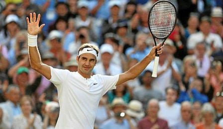 Federer se queda solo en las semifinales de Wimbledon Federer se queda solo en las semifinales de Wimbledon
