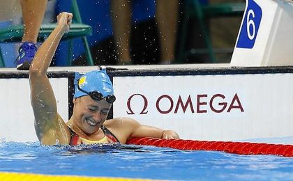 Mireia Belmonte logra la plata en el 1.500 Mireia Belmonte logra la plata en el 1.500