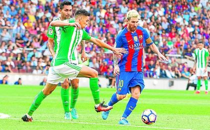 El Betis también arrancó la LaLiga pasada contra el Barcelona en el Camp Nou, donde cayó por 6-2. El Betis también arrancó la LaLiga pasada contra el Barcelona en el Camp Nou, donde cayó por 6-2.