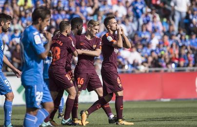 1-2. Denis Suárez desatasca al Barcelona 1-2. Denis Suárez desatasca al Barcelona