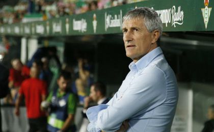 Setién: "A veces es bueno ver el nivel en el que estamos" Setién: "A veces es bueno ver el nivel en el que estamos"