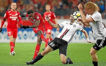 Imagen del encuentro entre el Spartak y el Amkar. Imagen del encuentro entre el Spartak y el Amkar.