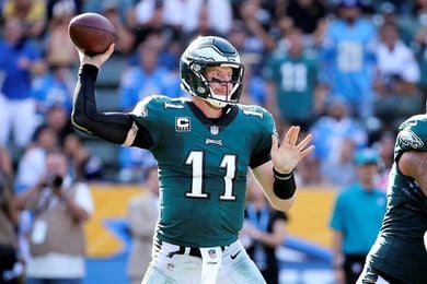 34-24. Wentz muestra su liderazgo ganador en el triunfo agridulce de los Eagles 34-24. Wentz muestra su liderazgo ganador en el triunfo agridulce de los Eagles